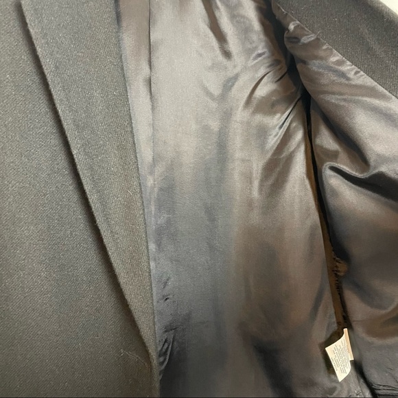 Sag Harbor Black 100% Vintage Wool Blazer with Single Button Closure Sz. 6P - Picture 6 of 10